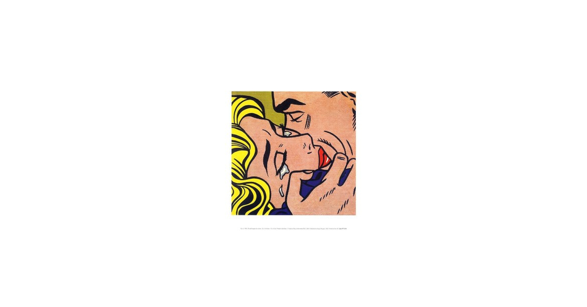 Amazon.com: Kiss V, 1964 Art Print Fine Art Poster Print by Roy