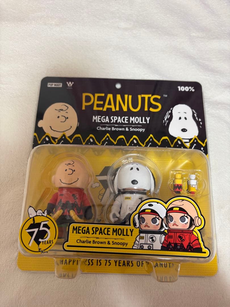 SNOOPY PEANUTS MEGA SPACE MOLLY 100% 限定 - メルカリ