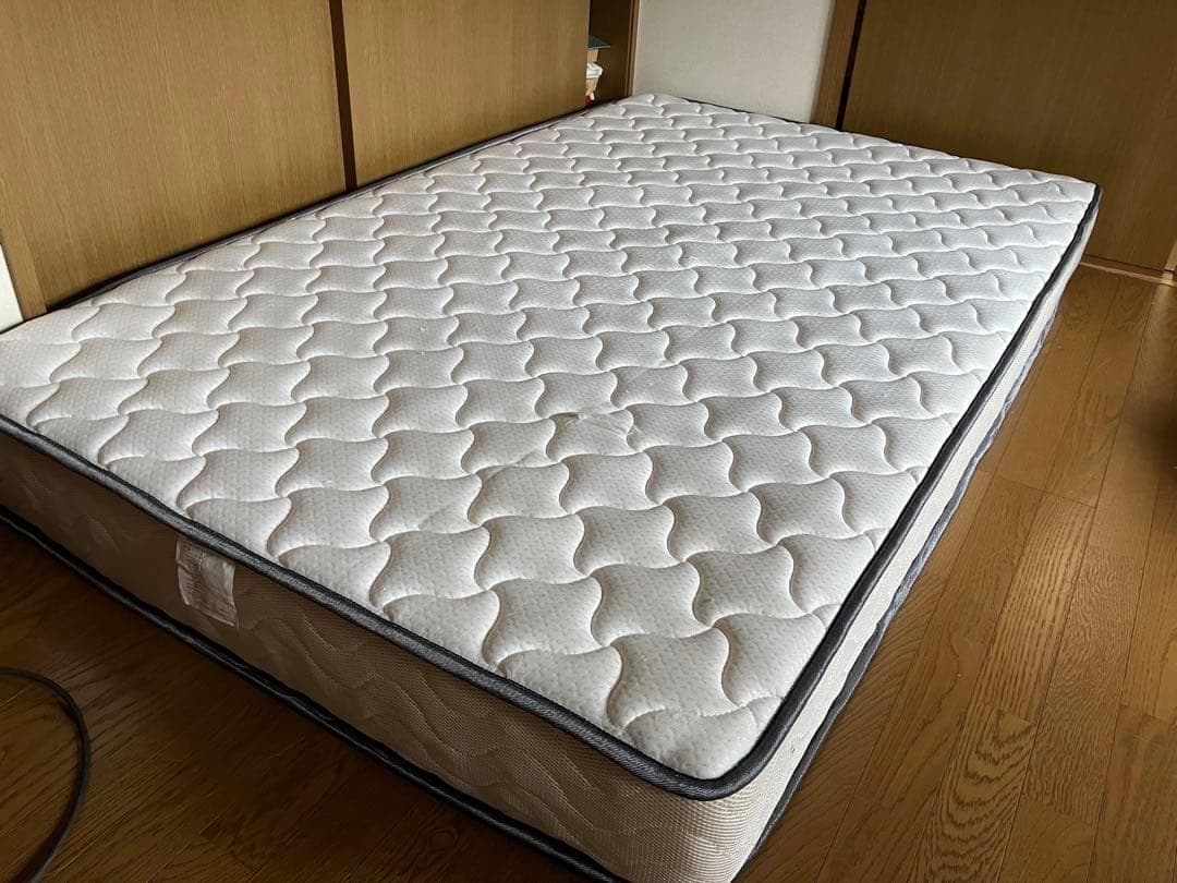 【直接】 タンスのゲン 片面用　圧縮用スプリングマットレス タンスのゲン マットレス シングル 厚み22cm 線径2.3mm ベッドマット