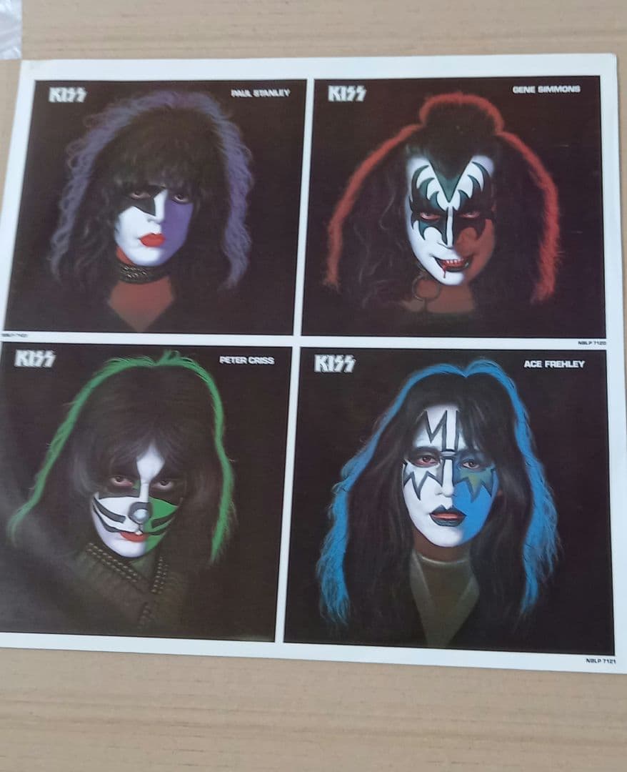 KISS.、直筆サイン入り、アルバム、レコード、オリジナルメンバー4人