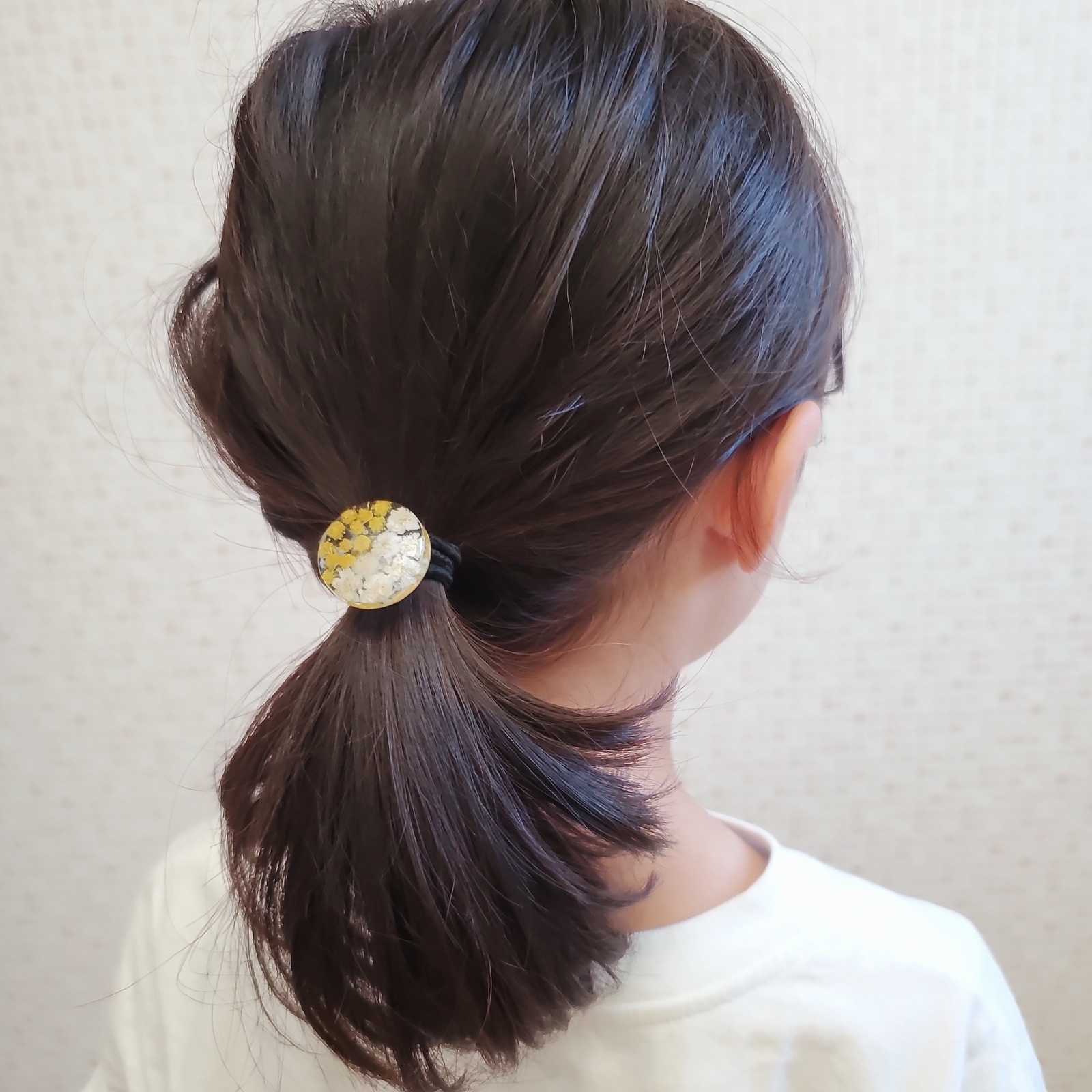 ☆新色登場☆ドライフラワーが咲くレジンヘアゴム - *ハピニコ